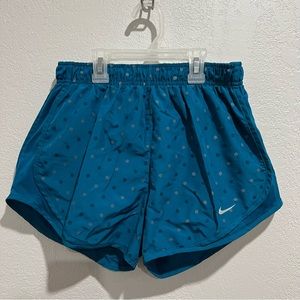 Nike Tempo Brief Lined Blue Polka-Dot Shorts